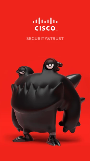 Cisco Security & Trust — monster character poster 3